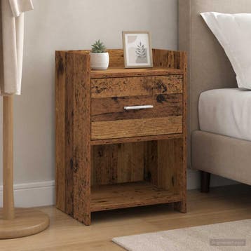 vidaXL Nachtkastjes Oud hout 40 x 30 x 60 cm Bewerkt hout, Huis en Inrichting, Minder dan 45 cm, Verzenden, Nieuw, 55 tot 70 cm