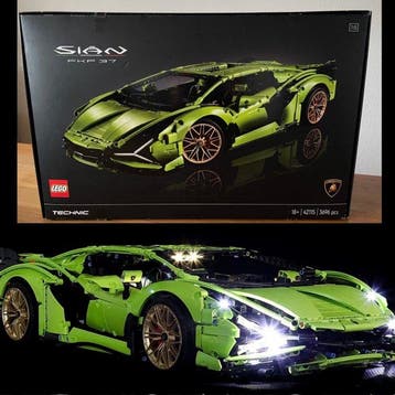 Lego - Technic 42115 Lamborghini Sian + Licht Kit neu -, Nieuw