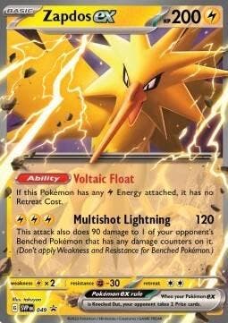 Zapdos EX svp049 Black Star Promo,s, Ophalen of Verzenden, Nieuw, Losse kaart, Foil
