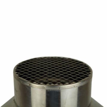 Enkelwandig RVS rookkanaal, deflectorkap Ø250mm, Ophalen of Verzenden, Nieuw