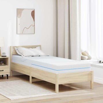 vidaXL Matras Medium stevig 80 x 200 cm Wit, Verzenden, Nieuw