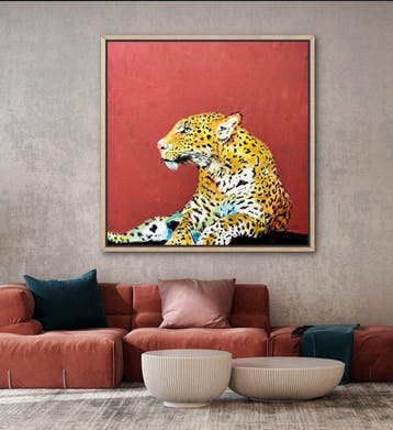 Brooksby - Leopard Lounge XL