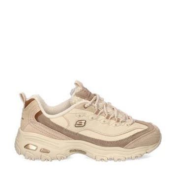 Skechers DLites lage sneakers voor dames in het Beige, Skechers, Verzenden, Beige, Nieuw