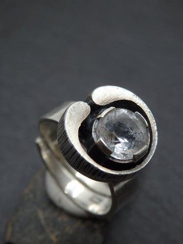 Zonder minimumprijs - Karl Laine - Ring Zilver Quartz -, Nieuw