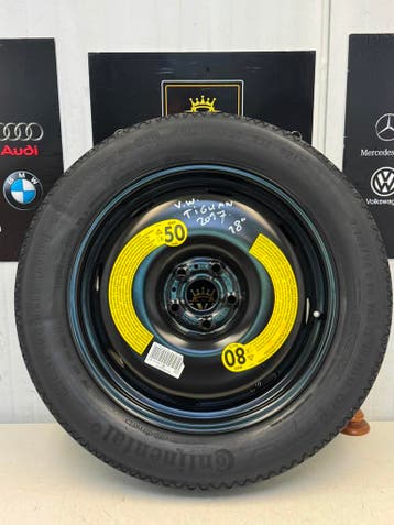 VW Tiguan bj.2017 18 inch Reservewiel/thuiskomer 5x112, 18 inch, Overige, Gebruikt, 145 mm