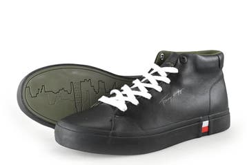 Tommy Hilfiger Hoge sneakers in maat 42 Zwart, Verzenden, Zwart, Tommy Hilfiger, Sneakers of Gympen