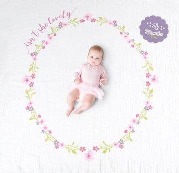 Lulujo Babys First Year swaddle &amp; cards - Isnt she, Verzenden, Nieuw