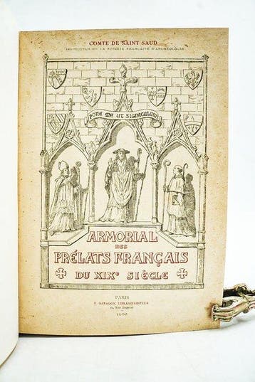 Comte De Saint Saud - Armorial des prélats français du XIXe