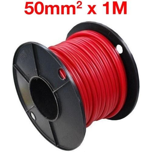 Accukabel 50Mm2 Rood (Per Meter), Auto-onderdelen, Accu's en Toebehoren, Verzenden