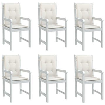 Stoelkussens 100x50cm - 6 stuks | Tweedekansje | OP=OP, Ophalen of Verzenden, Zo goed als nieuw