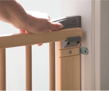 Geuther draaideurhekje Plus 2734+ 93,5 - 133 cm natuur, Ophalen of Verzenden, Zo goed als nieuw