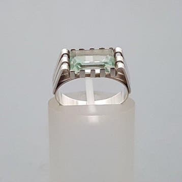 Zilver, Art Deco, Tsavoriet(Getest) - Ring