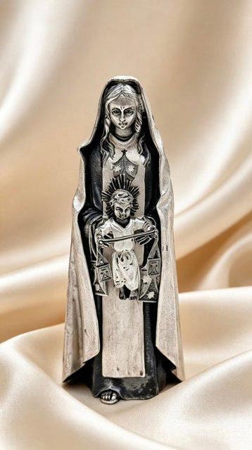 Figuur - Figura de Madre Divina en plata - Zilver, Antiek en Kunst