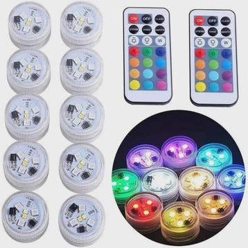 Waterdichte LED Lampjes op Batterijen met Afstandsbediening, Verzenden, Nieuw