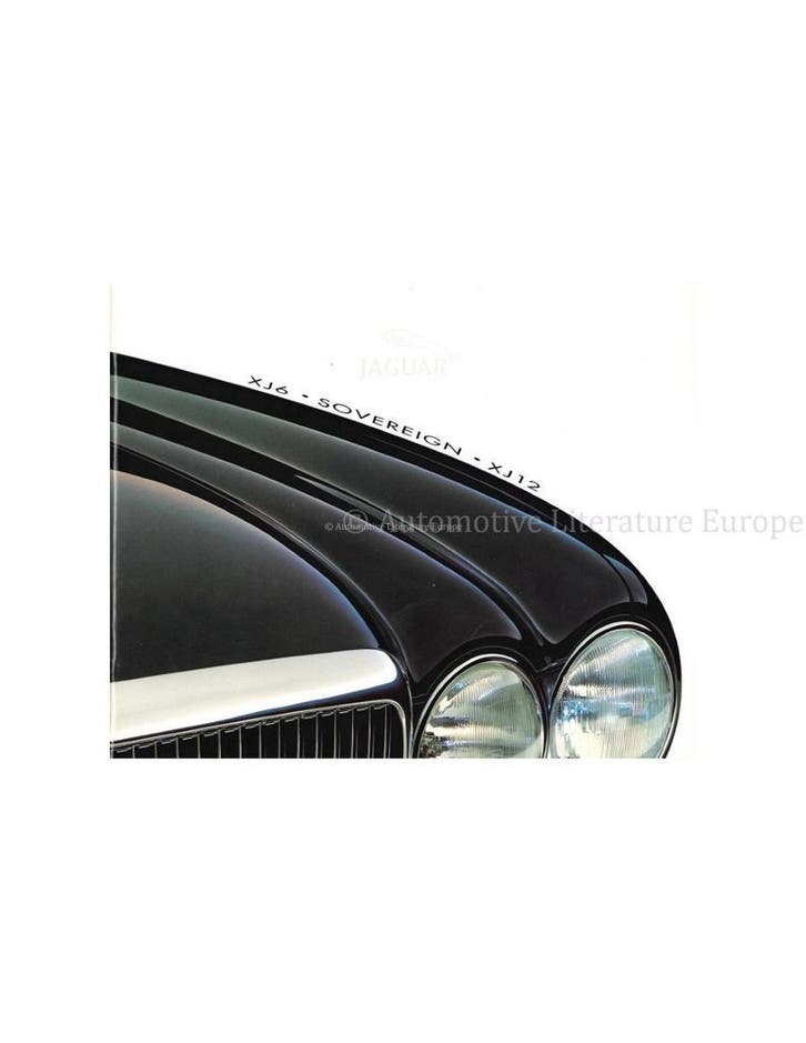 1996 JAGUAR XJ6 - SOVEREIGN - XJ12 BROCHURE NEDERLANDS, Boeken, Auto's | Folders en Tijdschriften