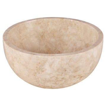 Waskom Differnz Lodi 38 cm Marmer Beige, Ophalen of Verzenden, Nieuw, Overige typen