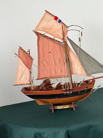 Maritieme objecten - tonijnboot Thoniers 1908 - Hout- Hof
