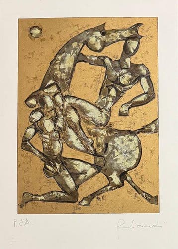 Bruno Landi (1941) - Cavalieri - 2 fogli
