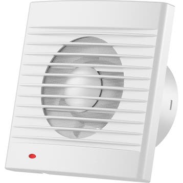 Badkamerventilator - Brinton Venton - Zaagmaat Ø100mm - Wit, Ophalen of Verzenden, Nieuw, Ventilator