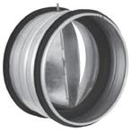 Terugslagklep Ø 200mm met afdichtingsrubber - tussen kanaal, Verzenden, Nieuw