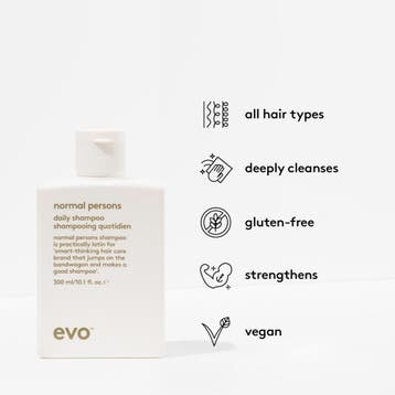 EVO Normal Persons Shampoo 300ml, Ophalen of Verzenden, Nieuw, Shampoo of Conditioner