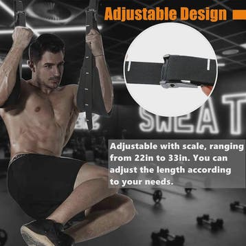 Verstelbare Hangende Buikspierbanden (Ab Straps) voor Pull-u, Sport en Fitness, Verzenden, Nieuw