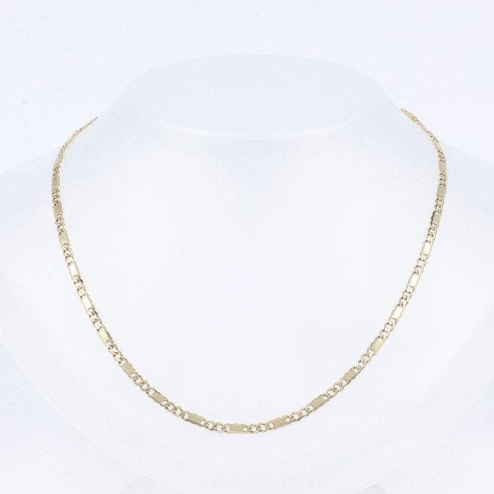 Halsketting - 14 karaat Geel goud, Witgoud - Valkenoog, Sieraden, Tassen en Uiterlijk, Kettingen