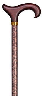 Wandelstok Gastrock Aluminium Derby Eleganza Bruin, Ophalen of Verzenden, Nieuw