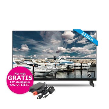 Thomson 24 Inch 12 Volt Android/Google SMART HD QLED TV met, Ophalen of Verzenden, Nieuw