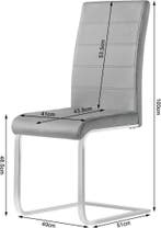 24goodz Eetkamerstoelen Set van 6 - Ergonomisch Ontwerp - Vl, Huis en Inrichting, Stoelen, Verzenden, Nieuw