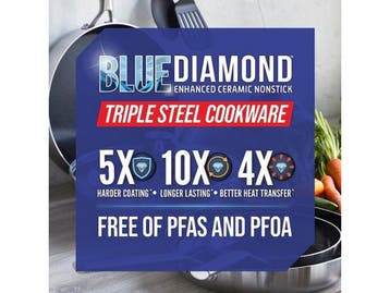 Blue Diamond Pannenset 15-delig - Geschikt voor alle, Verzenden, Nieuw