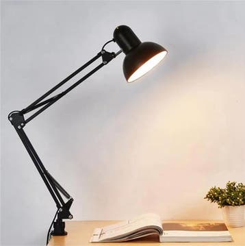Nieuw | Verstelbare Bureaulamp Zwart - Flexibele E27 lamp, Verzenden, Nieuw, Kunststof
