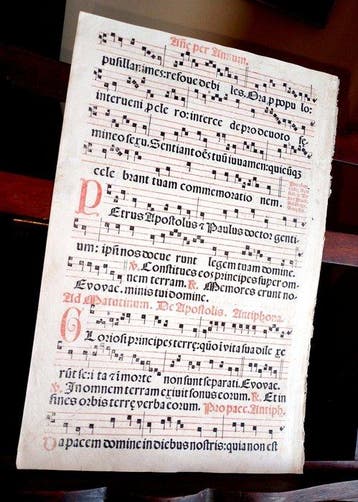 Catholic Church - Antiphonarium Romanum sheet Italian Venice