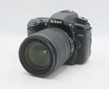 Nikon D7500 + 18-105mm VR OCCASION (580), Ophalen of Verzenden, Zo goed als nieuw