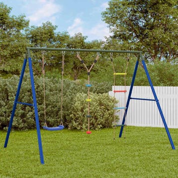 vidaXL Schommelset met schommel, ladder en klimtouw met, Verzenden, Nieuw