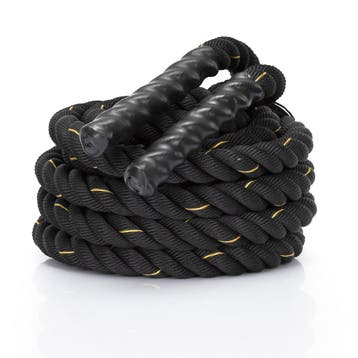 Battle Rope - 9 Meter - Inclusief Hoes - 6.2 KG - Zwart, Ophalen of Verzenden, Nieuw