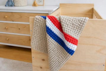 Haakpatroon Dekentje - babydeken met Nederlandse vlag, Ophalen of Verzenden, Nieuw