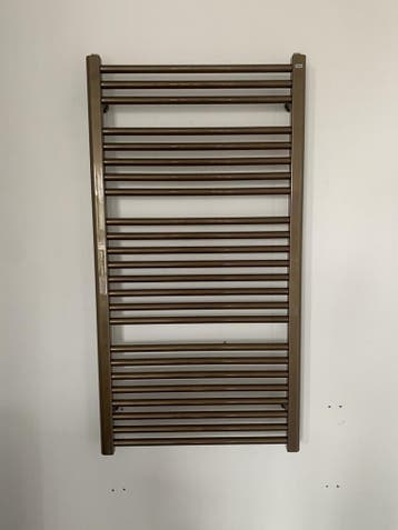 enix pini handdoekradiator 120x60cm kleur brons metalic, Ophalen, Nieuw, 500 tot 800 watt