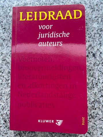 Leidraad voor juridische auteurs, Gelezen, Verzenden, Nederland, Juridisch en Recht