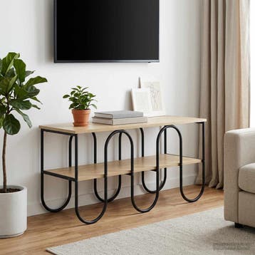 vidaXL TV-standaard 100 x 40 x 50 cm Sonoma Eiken Bewerkt, Minder dan 50 cm, Verzenden, Nieuw, Minder dan 100 cm