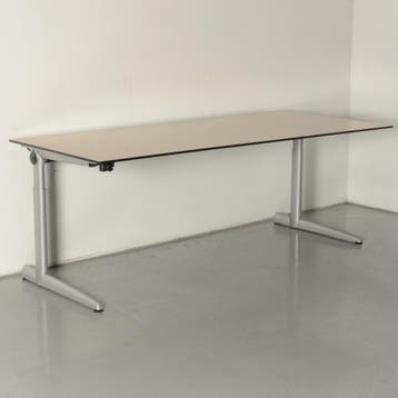 Ahrend 500 bureau, eiken blad, 200 x 80/90, hoogte, Ophalen of Verzenden, Nieuw