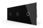 Livolo | Zwart | touch | Dimmer Schakelaar – 3 Lichtknoppen, Ophalen of Verzenden, Nieuw, Schakelaar
