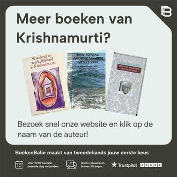 Als een wit zeil op de blauwe zee - Krishnamurti, Boeken, Verzenden, Zo goed als nieuw, Krishnamurti