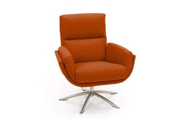 Relaxfauteuil Herxen - relaxfauteuils - Oranje, Nieuw, Stof