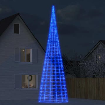 vidaXL LED-kerstboom 3000 LEDs 800 cm blauw, Diversen, Verzenden, Nieuw