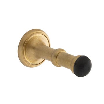 Deurstopper - getrommeld messing - muurbescherming - De O..., Ophalen of Verzenden, Nieuw, Koper of Messing, Overige typen