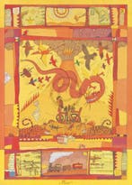 Kunstdruk Vitali P. Konstantinov - Feuer 48x67cm, Verzenden, Nieuw