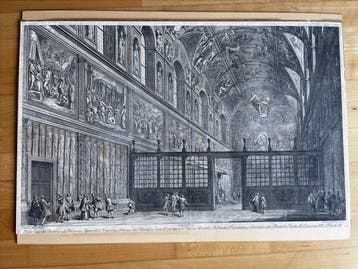 Francesco Barbazza - Veduta della Cappella Sistina nel