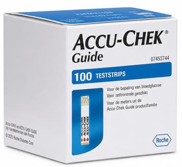 Accu-Chek Guide Teststrips - 100 stuks voor bloedglucosemeti, Ophalen of Verzenden, Nieuw