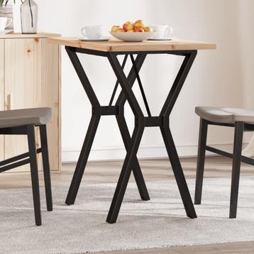 vidaXL Eettafel Y-frame 80x50x75,5 cm massief grenenhout en, Verzenden, Nieuw